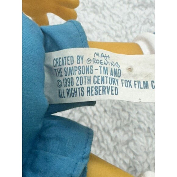 The Simpsons Bart Simpson Dan Dee 11" Vinyl Plush Doll Toy Vintage Matt Groening - Picture 6 of 16